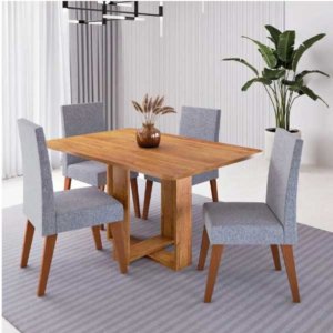 Comedor Havana con 4 Sillas Milão 4B
