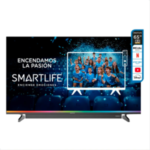 Televisor Smart QLED Smartlife 65" 4K con Barra de Sonido